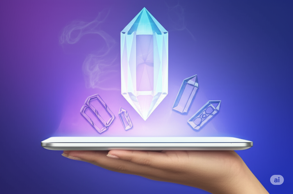 Portal digital iluminado