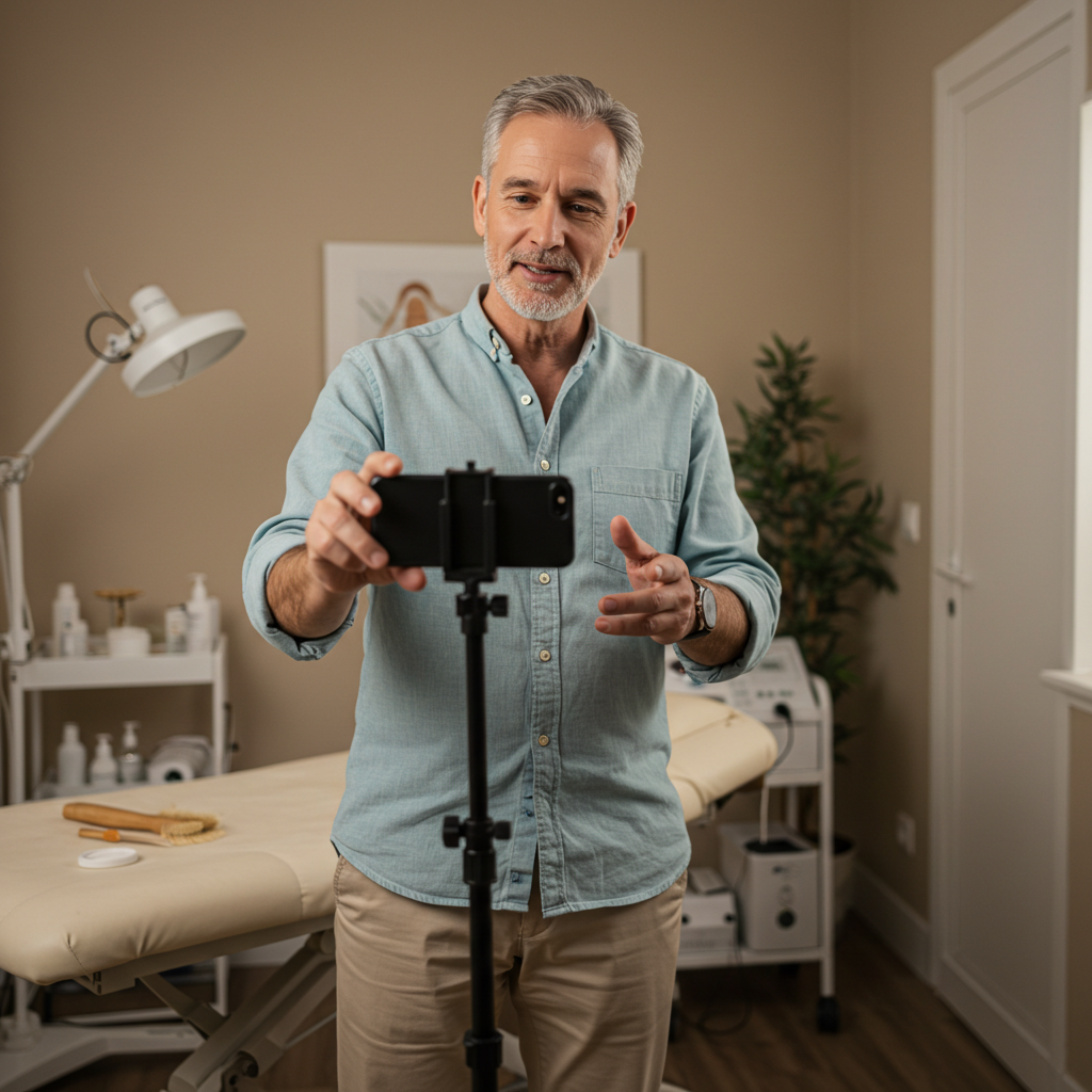 Terapeuta com conteúdo