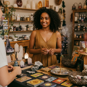 Comerciante de produtos holísticos e exotéricos